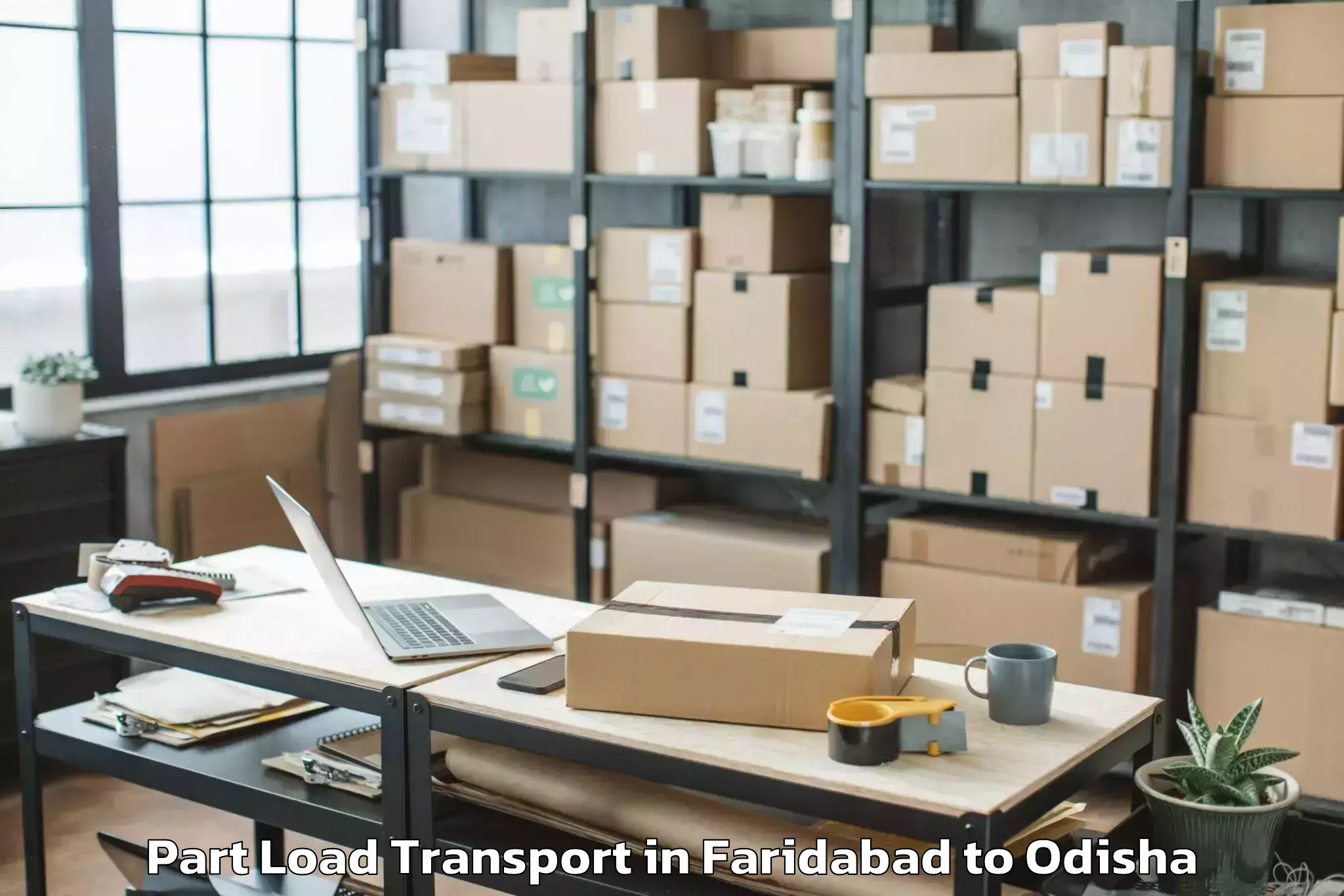 Professional Faridabad to Balimela Part Load Transport